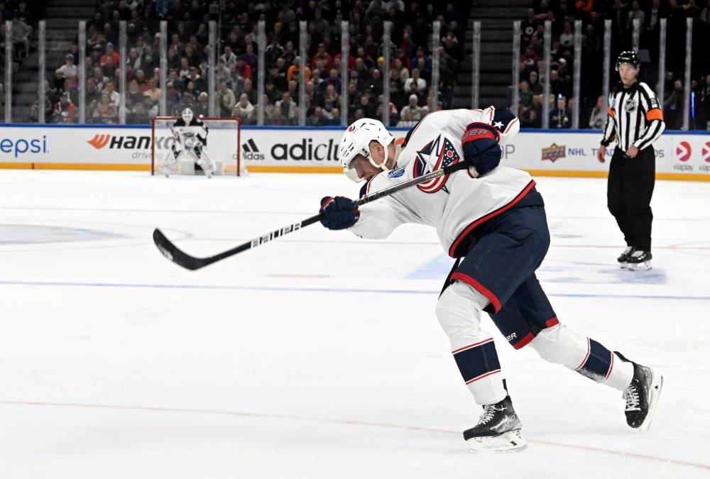 Patrik Laine returned to the Columbus Blue Jackets lineup Friday against the Winnipeg Jets. (Emmi Korhonen / The Associated Press files)