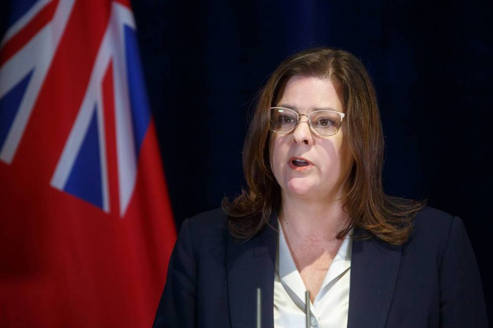 MIKE DEAL / WINNIPEG FREE PRESS
                                On Friday, Manitoba Premier Heather Stefanson chaired a virtual conference with the leaders of other provinces and territories to discuss the need for a new, sustainable health care funding partnership with the federal government.