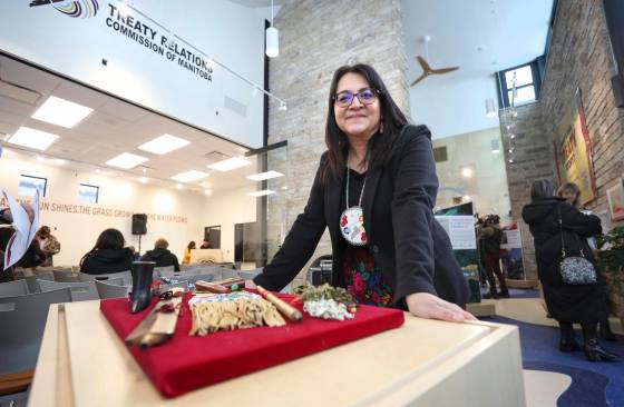 Provincial Treaty Commissioner Loretta Ross said she was completely overcome with emotion following the opening. (Ruth Bonneville / Winnipeg Free Press)