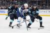 Karson Kuhlman (centre) has been getting some time playing on the top lines. (John Froschauer / The Associated Press)