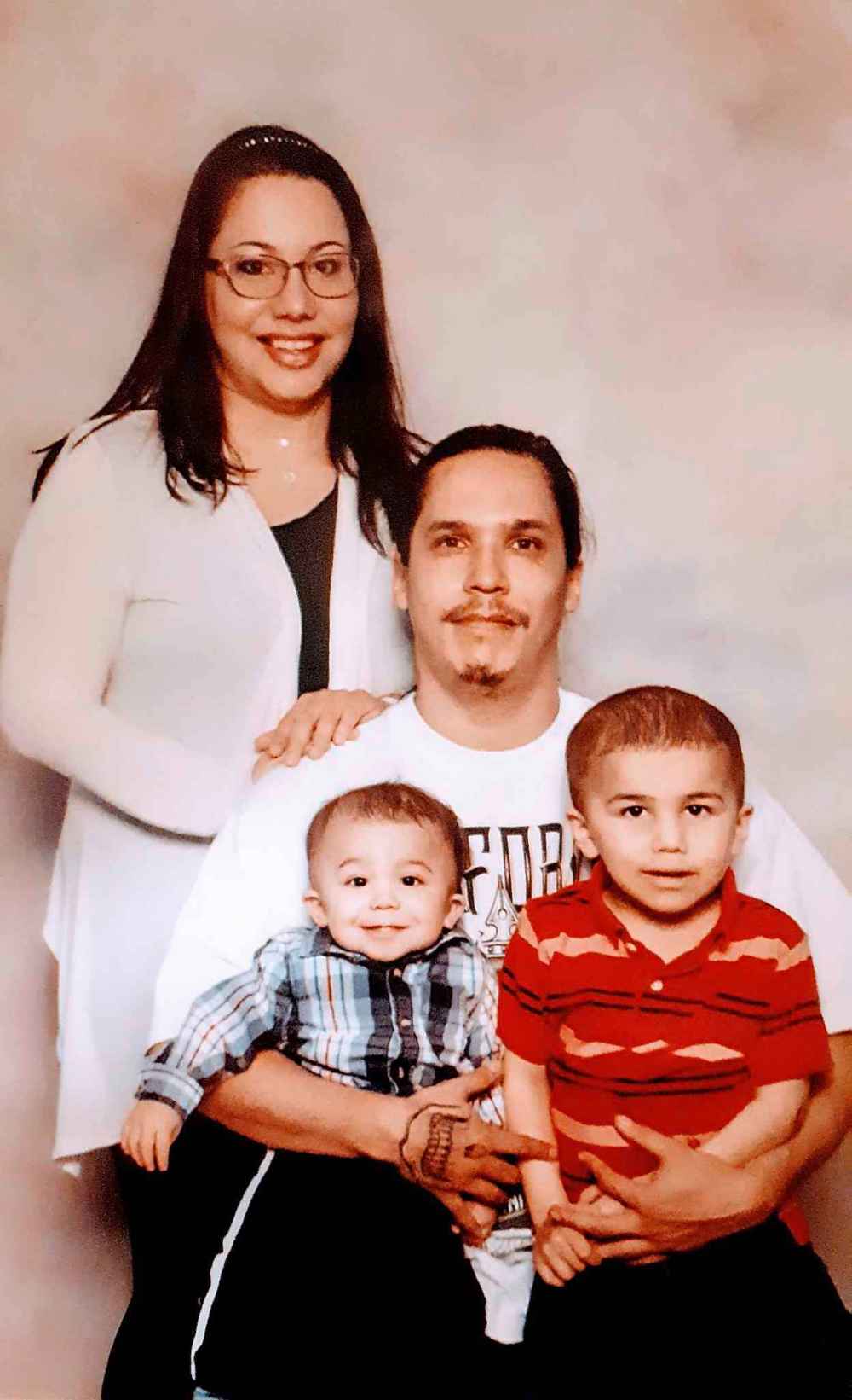 Jayme-Lea and Anthony Sinclair with two of their sons, Isaiah (left) and Daylan (right). Anthony Sinclair was shot on the evening of Dec. 9 near the intersection of Stella Avenue and McGregor Street. He later died in hospital. (Supplied)