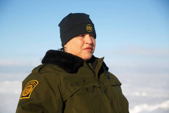 Officer Kathryn Siemer with the U.S. Border Patrol (Mike Deal / Winnipeg Free Press)