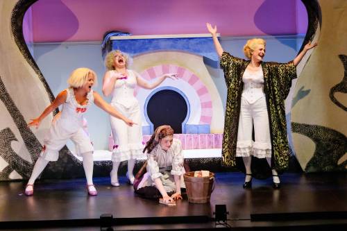 LEIF NORMAN PHOTO
                                Rochelle Kives, Laura Olafson, Rhea Rodych-Rasidescu and Melanie Whyte in Into the Woods.