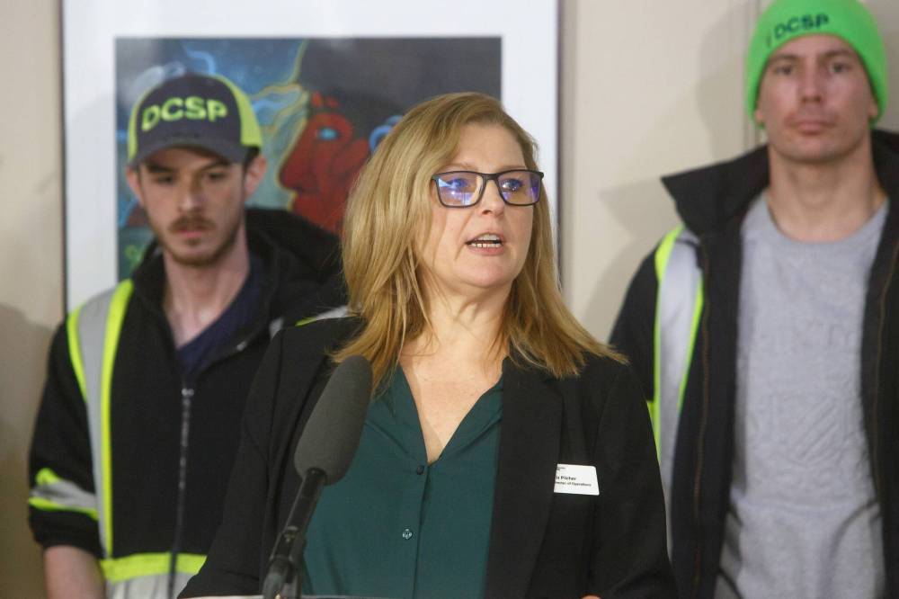 MIKE DEAL / WINNIPEG FREE PRESS
“The success of the program is based on providing low-barrier employment opportunity coupled with the DCSP in-house system navigation support,” said Elizabeth Pilcher, DCSP’s senior operations director.