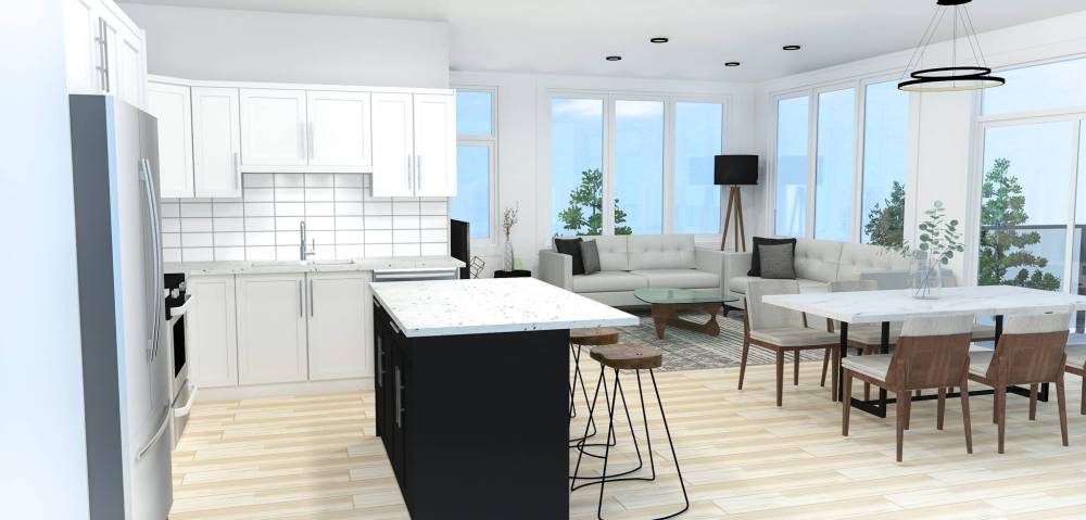 The suites, from smallest to largest, will be bright, navigable and richly finished.