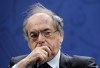 FILE - Head of French Football Federation (FFF) Noel Le Graet attends a press conference in Paris, Wednesday, March 2, 2016. The president of France's soccer federation apologized Monday Jan.9, 2023 after Kylian Mbappé, the French sports minister and Real Madrid all took him to task for brusque comments that he 