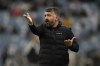 Valencia's head coach Gennaro Gattuso reacts during a semi-final of the Spanish Super Cup between Real Madrid and Valencia in Riyadh, Saudi Arabia, Wednesday, Jan. 11, 2023. (AP Photo/Hussein Malla)