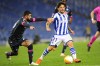 FILE - Real Sociedad's David Silva, right, vies for the ball with Napoli's Elseid Hysaj during the Europa League group F soccer match between Real Sociedad and Napoli at the Anoeta stadium in San Sebastian, Spain, Thursday, Oct. 29, 2020. Real Sociedad can close the gap with the Spanish league's front-runners the weekend of 14-15 Jan. 2023, with Barcelona and Real Madrid playing the Spanish Super Cup in Saudi Arabia. (AP Photo/Amaia Zabalo, File)