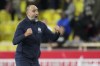 FILE - Marseille's head coach Igor Tudor celebrates after the French League One soccer match between Monaco and Marseille at the Stade Louis II in Monaco, Sunday, Nov. 13, 2022. Marseille is on a five-game winning run and well poised to put pressure on Lens in the race for second place in the French league. (AP Photo/Daniel Cole, File)