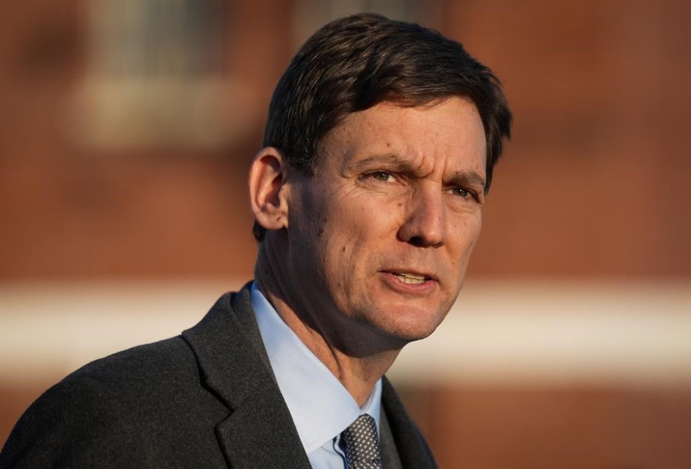 B.C. Premier David Eby speaks in Vancouver, on Wednesday, Dec. 14, 2022. The British Columbia government says it will save rental homes and protect tenants from