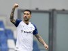 Lazio's Mattia Zaccagni celebrates scoring during the Serie A soccer match between Sassuolo and Lazio at Mapei stadium, Reggio Emilia, Italy, Sunday, Jan. 15, 2023. (Alessandro Fiocchi/LaPresse via AP)