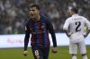 Barcelona's Pedri celebrates after he scored during the final of the Spanish Super Cup between Barcelona and Real Madrid in Riyadh, Saudi Arabia, Sunday, Jan. 16, 2023. (AP Photo/Hussein Malla)