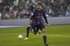 Barcelona's Pedri celebrates after he scored during the final of the Spanish Super Cup between Barcelona and Real Madrid in Riyadh, Saudi Arabia, Sunday, Jan. 16, 2023. (AP Photo/Hussein Malla)