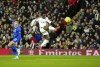 Leeds United's Wilfried Gnonto, right, scores his side's opening goal during the English FA Cup third round soccer match between Leeds United and Cardiff City at Elland Road Stadium in Leeds, England, Wednesday, Jan. 18, 2023. (AP Photo/Jon Super)