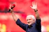 FILE - Rudi Voller, Leverkusen's managing director of sport, bids farewell before the match between Bayer Leverkusen and SC Freiburg in Leverkusen, Germany, May 14, 2022. The German soccer federation appointed former Germany coach Rudi Voller as the national team’s new sporting director on Thursday Jan. 19, 2023. (Marius Becker/dpa via AP, File)