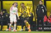 Dortmund's Sebastien Haller enters the pitch as substitute player during the German Bundesliga soccer match between Borussia Dortmund and FC Augsburg in Dortmund, Germany, Sunday, Jan. 22, 2023. (AP Photo/Martin Meissner)