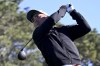 Taiga Semikawa, of Japan, watches his tee shot on the 18th hole of the North Course at Torrey Pines during the second round of the Farmers Insurance Open golf tournament Thursday, Jan. 26, 2023, in San Diego. (AP Photo/Denis Poroy)