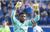 New York City FC keeper Sean Johnson celebrates his team's victory over the CF Montreal in Eastern Conference semifinal MLS action in Montreal on Sunday, October 23, 2022. Johnson has signed with Toronto FC. THE CANADIAN PRESS/Paul Chiasson
