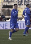 Empoli's Gabriel Marin celebrates scoring during the Serie A soccer match between Empoli and Torino at Castellani Stadium, Empoli, Italy, Saturday Jan. 28, 2023. (Marco Bucco/LaPresse via AP)