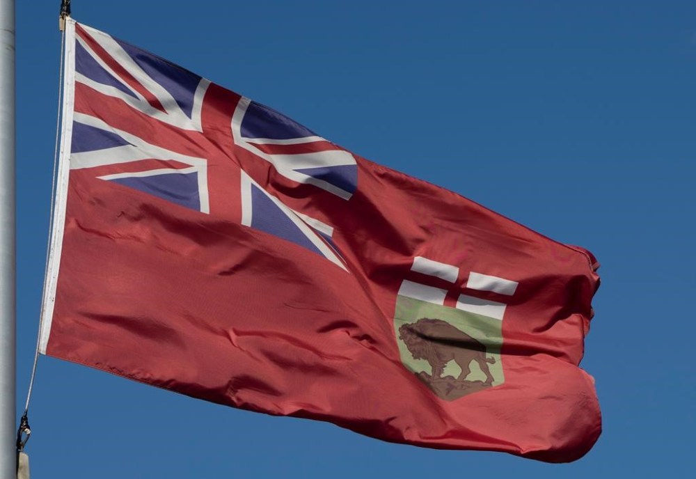 The flag of Manitoba flies on Monday, Nov. 1, 2021 in Ottawa. THE CANADIAN PRESS/Adrian Wyld