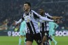 Udinese's Lazar Samardzic celebrates after scoring during the Italian Serie A soccer match between Udinese and Hellas Verona at the Friuli Stadium in Udine, Italy, Monday, Jan. 30, 2023. (Andrea Bressanutti/LaPresse via AP)