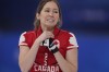 Canada's Kaitlyn Lawes reacts after throwing a rock during a women's curling match against the United States at the Beijing Winter Olympics Wednesday, Feb. 16, 2022, in Beijing.&nbsp;Manitoba's Lawes, Alberta's Casey Scheidegger and Manitoba's Meghan Walter appear set to fill the three wild-card positions at the Scotties Tournament of Hearts.THE CANADIAN PRESS/AP/Brynn Anderson