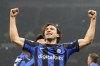 Inter Milan's Matteo Darmian celebrates after scoring the opening goal during the Italian Cup quarterfinal soccer match between Inter Milan and Atalanta at the San Siro stadium, in Milan, Italy, Tuesday, Jan. 31, 2023. (AP Photo/Antonio Calanni)