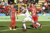 Lecce's Federico Baschirotto celebrates scoring during the Serie A soccer match between Cremonese and Lecce at the Giovanni Zini Stadium in Cremona, Italy, Saturday, Feb. 4, 2023. (Simone Venia/LaPresse via AP)