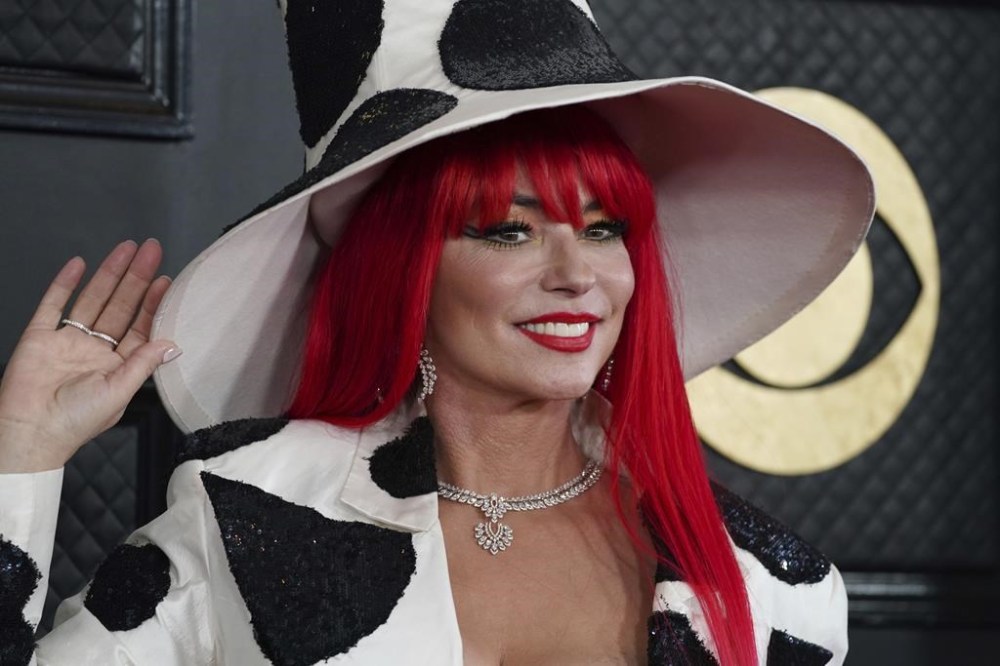 Shania Twain arrives at the 65th annual Grammy Awards on Sunday, Feb. 5, 2023, in Los Angeles. (Photo by Jordan Strauss/Invision/AP)