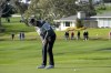 Justin Rose, of England, follows his putt on the fourth green of the Pebble Beach Golf Links during the fourth round of the AT&T Pebble Beach Pro-Am golf tournament in Pebble Beach, Calif., Sunday, Feb. 5, 2023. (AP Photo/Godofredo A. Vásquez)