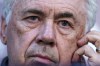 Real Madrid's head coach Carlo Ancelotti listens to a question during a news conference at Prince Moulay Abdellah stadium in Rabat, Morocco, Tuesday, Feb. 7, 2023. Real Madrid will play against Al Ahly FC in a FIFA Club World Cup semifinal next Wednesday Feb. 8. (AP Photo/Manu Fernandez)