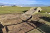 Construction continues to restore the area around the Swilcan Bridge on the 18th hole of the Old Course at St. Andrews on Tuesday, Feb. 7, 2023, from St Andrews, Scotland. What was shaping up as one the biggest controversies in golf this year also turned out to be the shortest one. The outrage began with social media images of the St. Andrews Links Trust extending the start of the bridge to include a circular patio of stones that did not look like they had been there for 700 years. (Sadie Golen via AP)