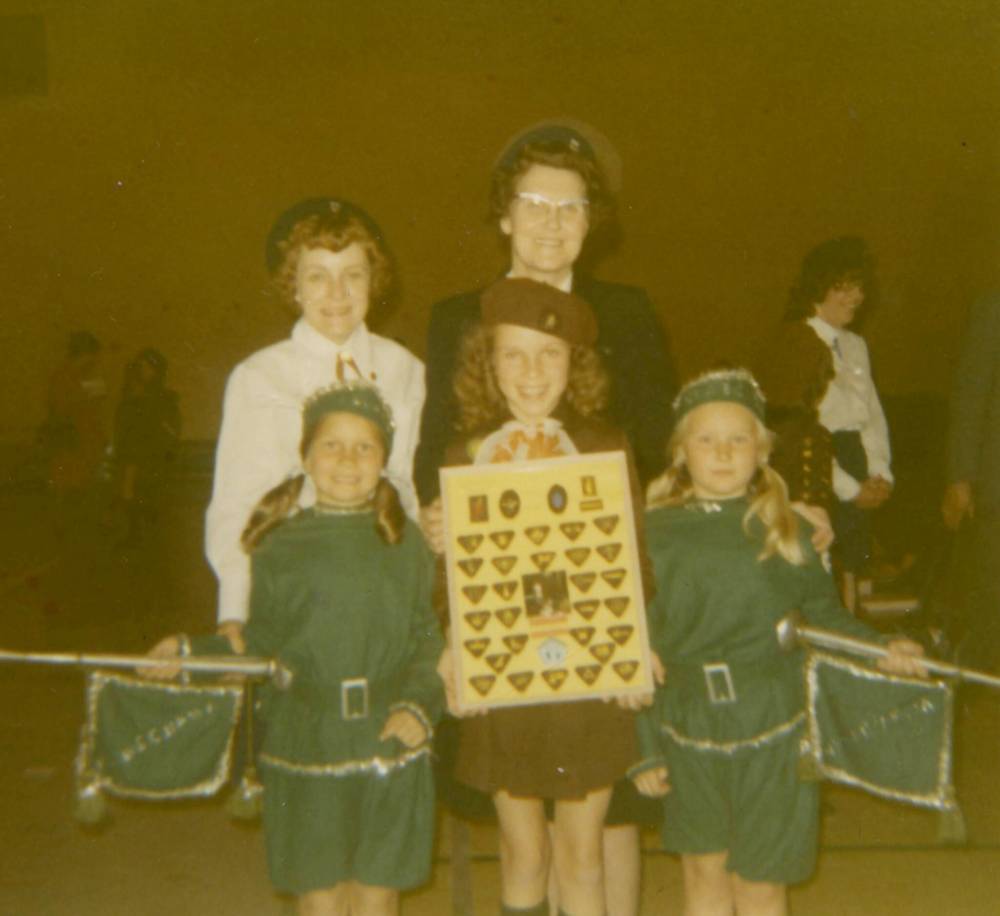 Dorothy Thom (top left) and daughter Sharon (bottom centre). (Supplied)