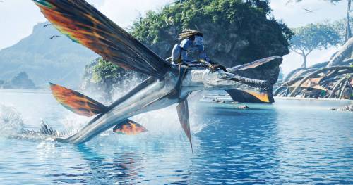Jake Sully (Sam Worthington) in "Avatar: The Way of Water." (Courtesy 20th Century Studios/TNS)