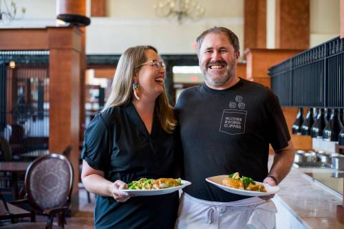 photos by MIKAELA MACKENZIE / WINNIPEG FREE PRESS
                                Kate Fenske and her partner, Liam Martin, play to their strengths in their relationship: he likes to cook, while she prefers to fix things.
