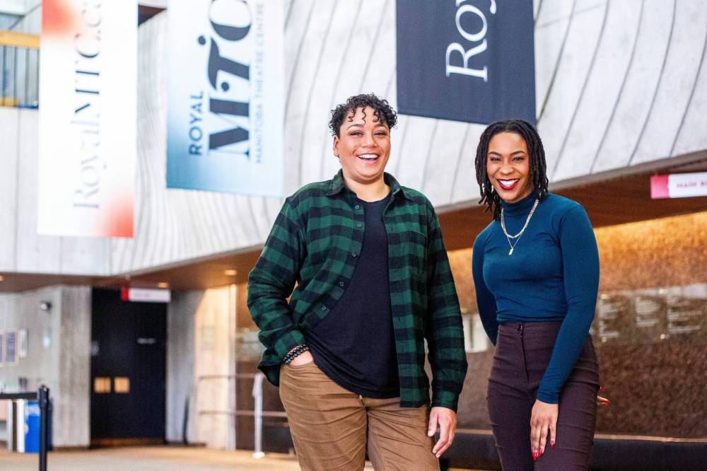 MIKAELA MACKENZIE / WINNIPEG FREE PRESS
‘I just feel so seen and so understood,’ says Trouble in Mind actor Reena Jolly, right, with director Cherissa Richards. ‘There are certain things I don’t even need to say out loud.’