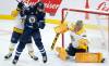 JOHN WOODS / THE CANADIAN PRESS FILES
                                Jets forward Kevin Stenlund crowds the front of the net against the Nashville Predators earlier this season.