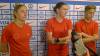 NEIL DAVIDSON / THE CANADIAN PRESS
                                Canadian players Janine Beckie (left), captain Christine Sinclair and Quinn speak to members of the media Wednesday in Orlando, Fla.