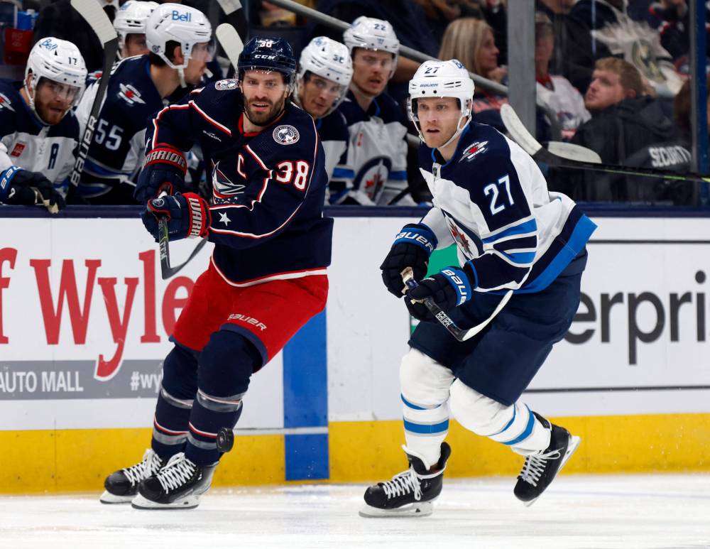 PAUL VERNON / THE ASSOCIATED PRESS FILES
Winnipeg Jets forward Nikolaj Ehlers was held off the scoresheet Thursday night in Columbus.