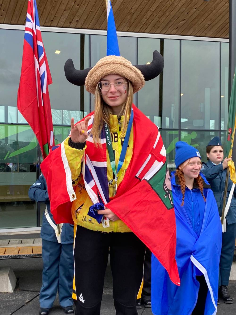 Team Manitoba / Sport Manitoba
Sofia Bieber overcame jet lag and slow ice to earn a silver medal in the women’s 1,500-metre race.