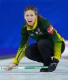 DARRYL DYCK / THE CANADIAN PRESS
                                Northern Ontario skip Krista McCarville calls out to the sweepers while playing Team Canada during the semifinal at the Scotties Tournament of Hearts, in Kamloops, B.C., on Sunday, February 26, 2023.