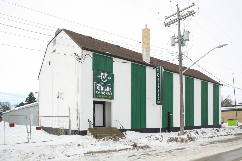 MIKE DEAL / WINNIPEG FREE PRESS
It was announced Tuesday night that Thistle Curling Club will be sold and the organization will move its operations to the Deer Lodge Curling Club.