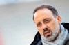 FILE - Stuttgart's coach Pellegrino Matarazzo stands in the stadium before the Bundesliga soccer match between SC Freiburg and VfB Stuttgart in Freiburg, Germany, Jan. 22, 2022. American coach Pellegrino Matarazzo was hired at German Bundesliga club Hoffenheim on Wednesday Feb. 8, 2023, four months after he was fired by relegation rival Stuttgart. (Tom Weller/dpa via AP, File)