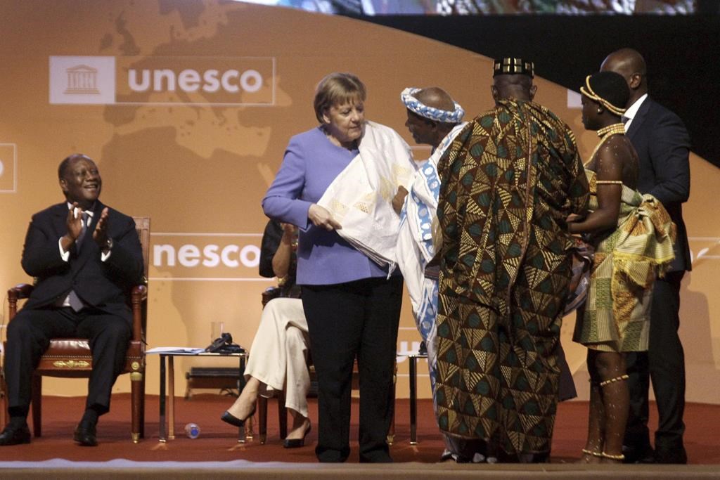 Germany’s Merkel receives UNESCO peace prize in Ivory Coast Winnipeg