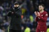 Liverpool's manager Jurgen Klopp greets supporters after the FA Cup 4th round soccer match between Brighton and Hove Albion and Liverpool at the Falmer Stadium in Brighton, England, Sunday, Jan. 29, 2023. (AP Photo/Alastair Grant)