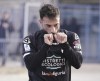 Spezia's Daniele Verde celebrates after scoring his side's first goal during the Italian Serie A soccer match between Empoli and Spezia at the Castellani Stadium in Empoli, Italy, Saturday, Feb. 11, 2023. (Marco Bucco/LaPresse via AP)
