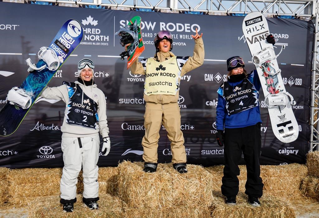 Canadian snowboarder Darcy Sharpe wins World Cup slopestyle gold in