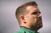 Saskatchewan Roughriders general manager Jeremy O'Day looks on during the CFL's Labour Day Classic against the Winnipeg Blue Bombers in Regina, Sask., on Sunday, September 6, 2015. THE CANADIAN PRESS/Mark Taylor