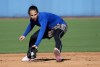 Toronto Blue Jays shortstop Bo Bichette fields a ground ball in a drill during baseball spring training in Dunedin, Fla., on Monday, February 13, 2023.THE CANADIAN PRESS/Nathan Denette