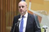 FILE - Fredrik Reinfeldt, former Prime Minister of Sweden, speaks on Sept. 23, 2014 at U.N. headquarters. Reinfeldt has been recommended to become the next president of the country's soccer federation. Reinfeldt was prime minister from 2006-14. He has no previous links to soccer. The next chairman is to be formally elected on March 25. The Swedish soccer association says it has “listened to the entire movement and unanimously decided” on Reinfeldt. (AP Photo/John Minchillo)